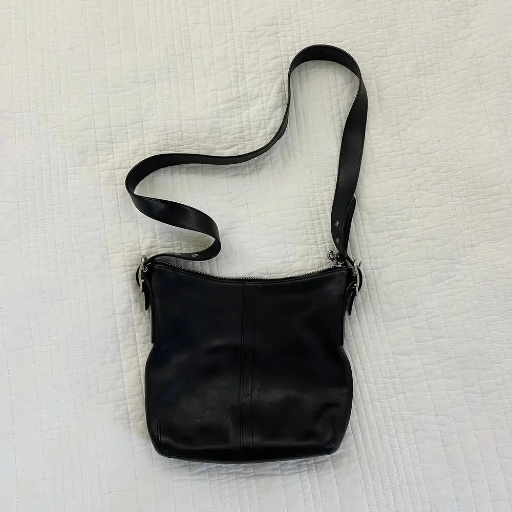 Vintage Coach Legacy Hobo Leather Bag 9326 Crossbody Handbag Black Purse